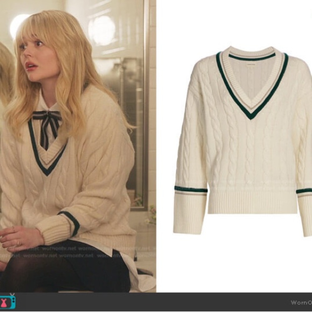 Loulou Studio Varsity Sweater Size S